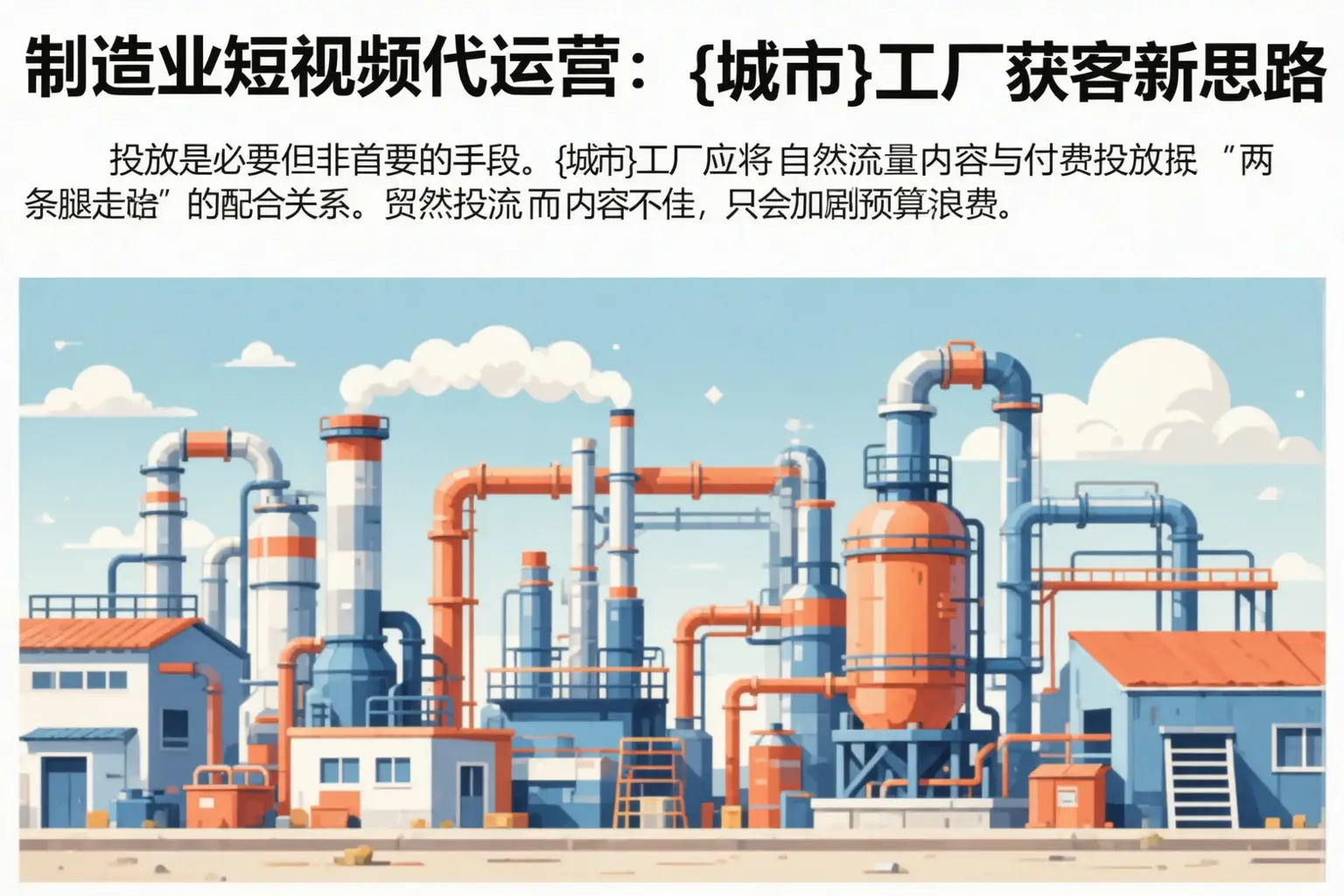 制造业短视频代运营：抚顺工厂获客新思路
