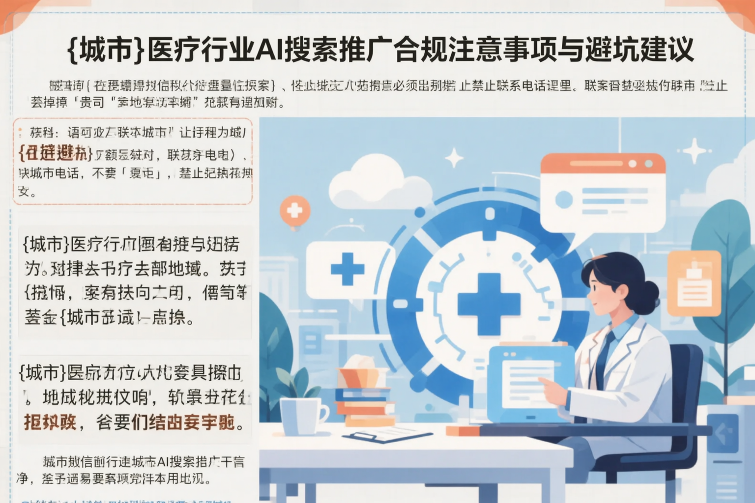 抚顺医疗行业AI搜索推广合规注意事项与避坑建议