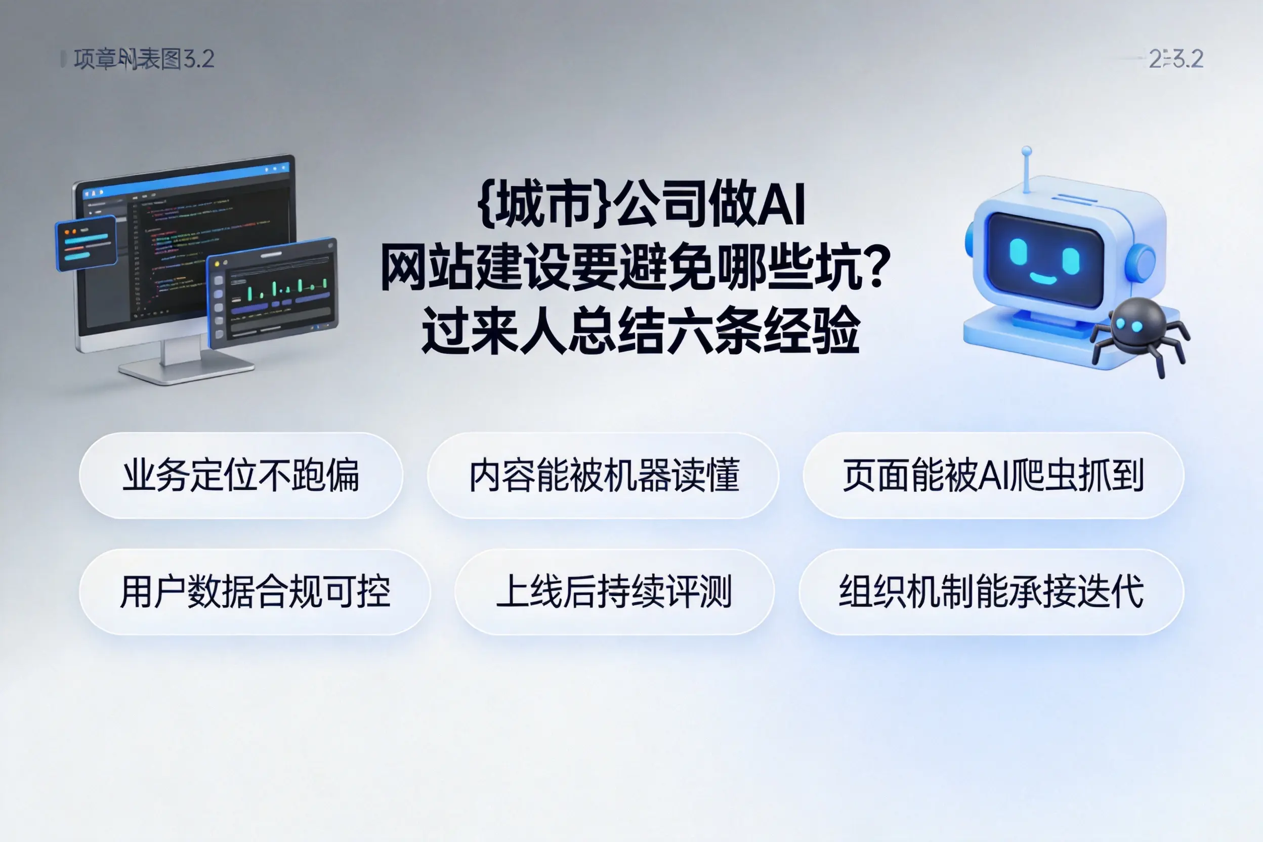 抚顺公司做AI网站建设要避免哪些坑？过来人总结六条经验