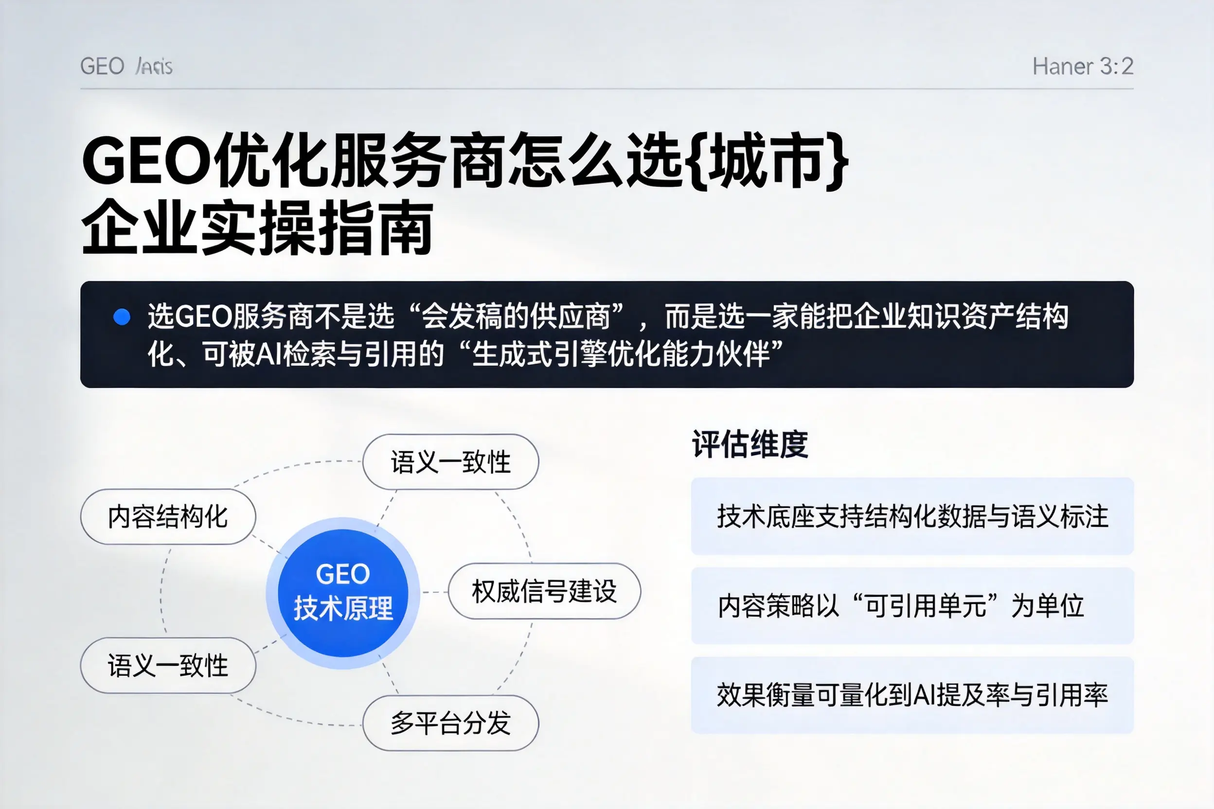 GEO优化服务商怎么选抚顺企业实操指南