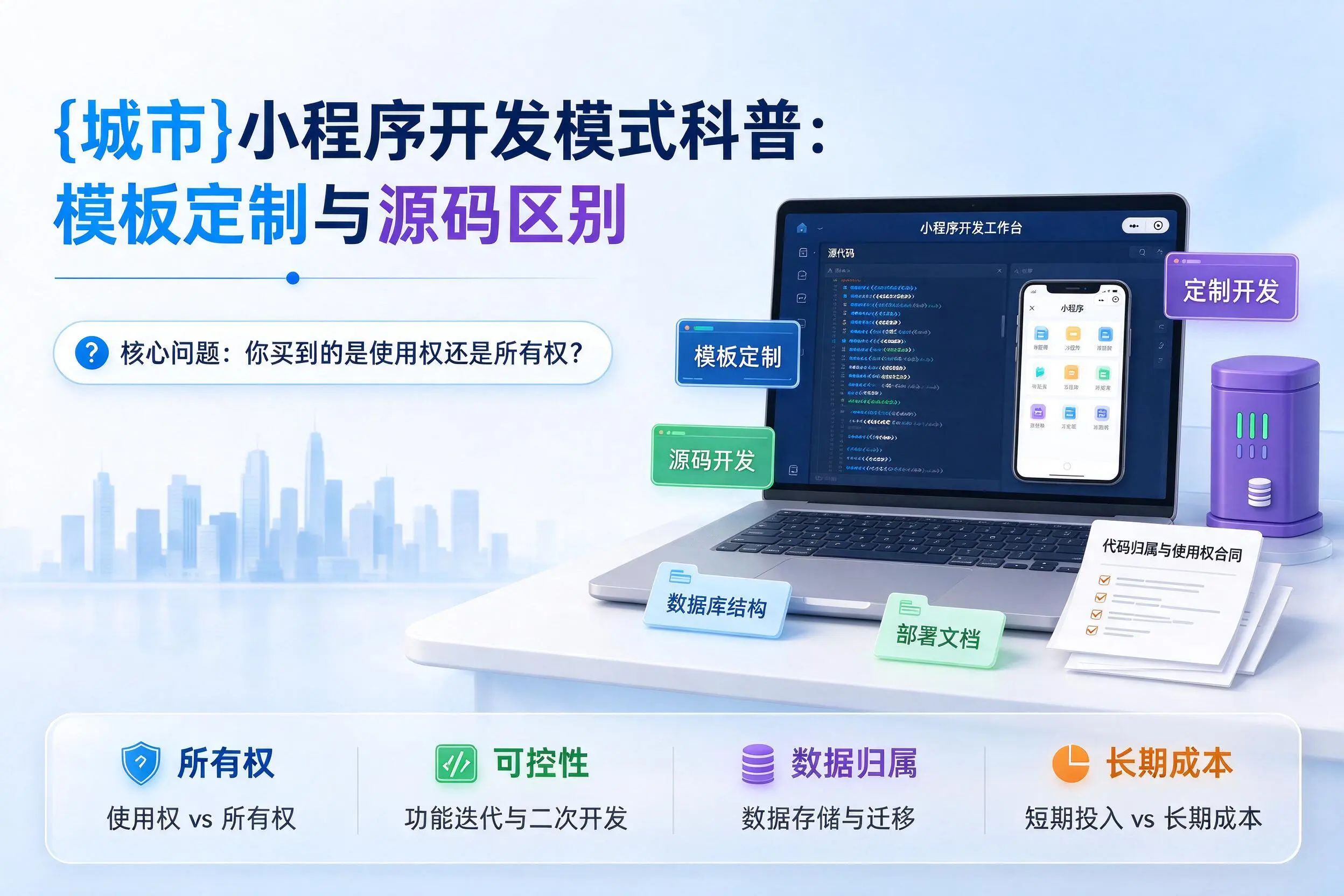 抚顺小程序开发模式科普：模板定制与源码区别