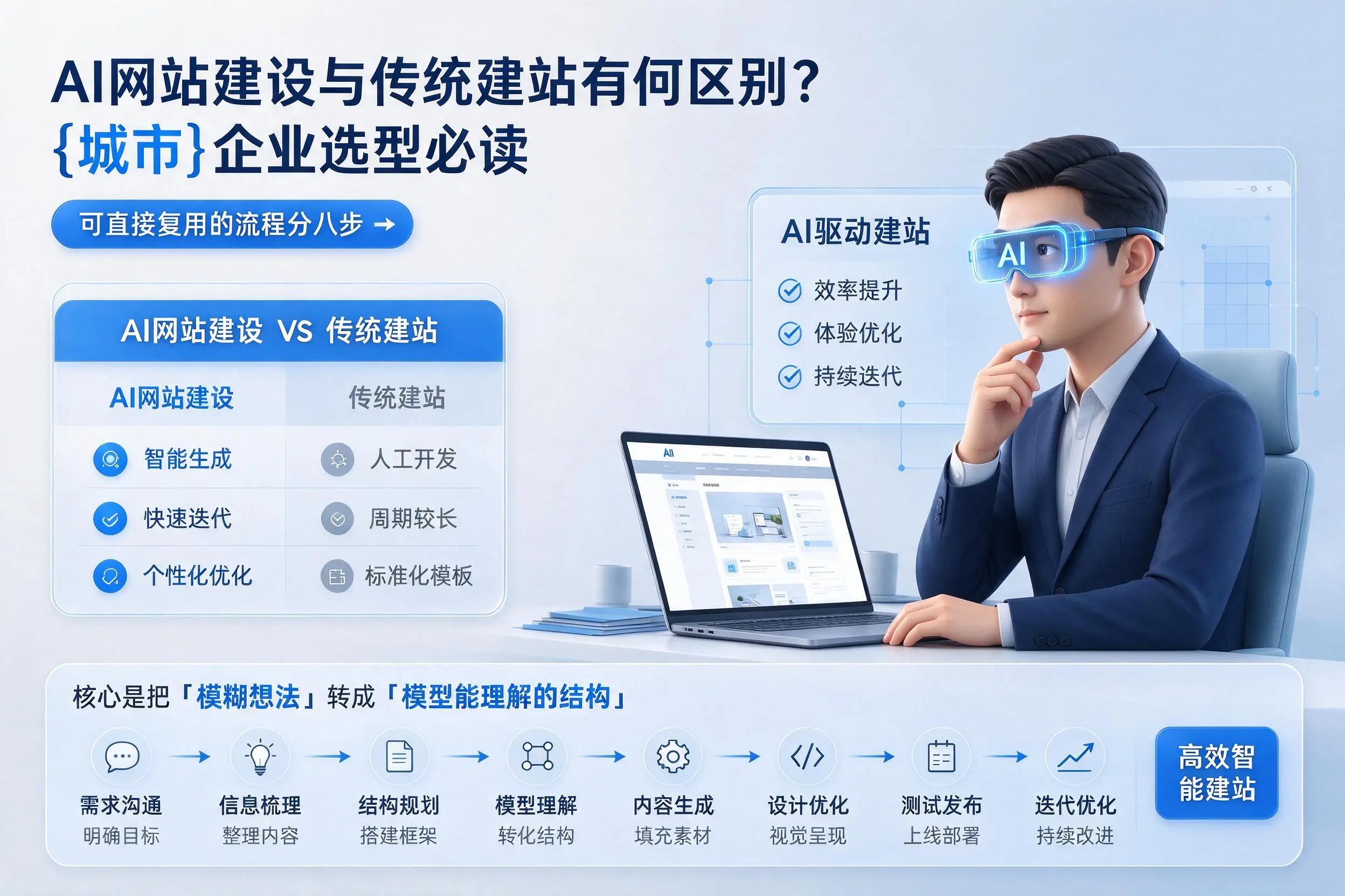 AI网站建设与传统建站有何区别？抚顺企业选型必读